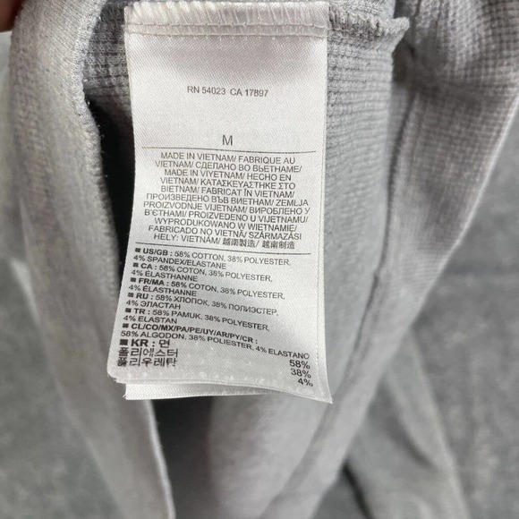 Banana Republic Sweater Mens Medium Crewneck Thermal Waffle Knit Long Sleeve - Picture 7 of 8